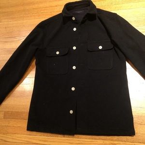 Allsaints Black Overshirt Jacket